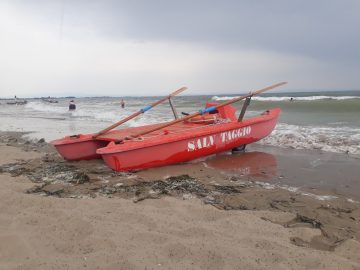 Rettungsboot am Strand